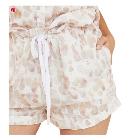 NWT Bella Dahl Ruffle Waist Short in Mojave Spots Print Size Small - Picture 2 of 10